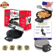 Canadian Maple Leaf Non-Stick Waffle Maker - Perfect for Gluten-Free Delights