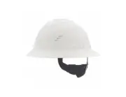 MSA 10215828 V-Gard C1 Vented WHITE Full Brim Hard Hat with ReflectIR, FREE SHIP
