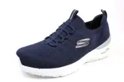 Skechers Sport Women's Skech-AIR Dynamight-Perfect S Sneaker, Navy/Silver US7.5