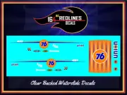 1/64 '55 Chevy "UNION 76" Gasser CUSTOM Decal SCR-0384
