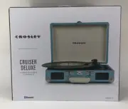 New Crosley BLUETOOTH Cruiser Deluxe 3-Speed Turntable