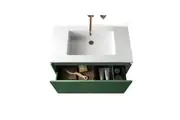 Belbagno Rimini Wall Hung Bathroom Vanity 800Mm Rain Forest Bathroom Sinks