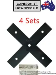 4 Sets GENUINE ATOM Edger Blade Fits All Red and Green Petrol Edgers-43105,43089
