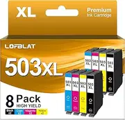 LOFBLAT 503XL XP 5200 Printer Cartridges Compatible with Epson 503 XL Cartridges for Epson Workforce WF-2960DWF Cartridges XP-5200 WF-2960DWF WF-2965DWF (Pack of 8, 2 Black, 2 Cyan, 2 Magenta, 2