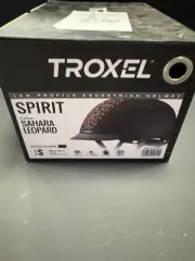 Troxel Riding Helmet Spirit Sahara Leopard Horse Safety Low Profile Size S NWB