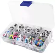 500Pcs Googly Wiggle Eyes Self Adhesive, for Craft Sticker Multi Colors and Size