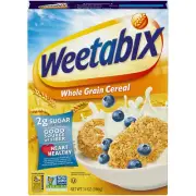 Weetabix Biscuits Whole Grain Cereal, Lightly Sweet Whole Grain Wheat Biscuits,