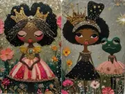 Swap cards Modern playing card back Sweet frog Princesses