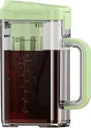 [Maestri House] Compact Cold Brew Coffee Maker, 41oz Iced Tea and Coffee Maker Brewer Space Saving Tritan Pitcher, 350 Mesh Filter, 100% Leak-Proof