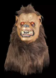Brown Werewolf Howling Wolf Halloween Mask