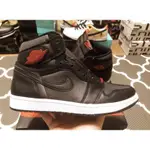 NIKE AIR JORDAN 1 BLACK SATIN 黑絲綢 555088-060 男女 籃球 慢跑鞋