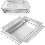 Grease Tray Drip Pan Holder & 15pcs Foil Liner for Weber Q100 Q120 Q140 & Q1000