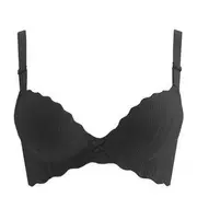 Seamless Push up Bra Black - 34/75AB