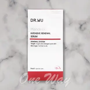 DR.WU 杏仁酸亮白煥膚精華 18% 15ML 30ML [one way]