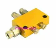 1*Oil Distributor CNC Machine Valve Lubricating Tube Adjustable 1 Inlet 2 Outlet
