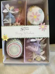 Meri Go Round Fairy Wishes Cupcake Kit 24 Baking Cup Liners & 24 Toppers