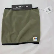 NWT BRIXTON Military Olive Arctic Fleece Gaiter OS Men
