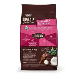 美國 ORGANIX 歐奇斯95%有機無穀小型犬飼料 4LB