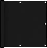 vidaXL Balcony Screen Outdoor Sunshade Privacy Screen Cover for Porch Fence Awning Backyard Patio Garden Black 90x600 cm Oxford Fabric