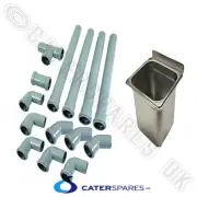 VAN STOCK RATIONAL COMBI OVEN DRAIN PIPE INSTALL CONNECTION KIT & TUNDISH