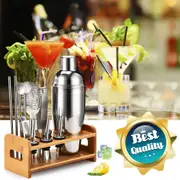 13Pcs Cocktail Shaker Set Mixer Strainer Bartender