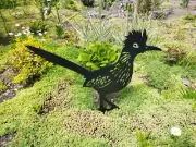 Metal Greater roadrunner Garden Decor Rustic Greater roadrunner Yard Art for Out