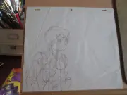 Ambassador Magma 1993 Anime Production Cel Art Hand Drawn Female