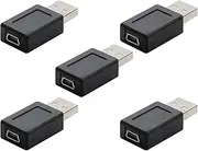 USB Male to Mini Female Adapter, tunghey 5 Pack USB 2.0 A Male to USB B Mini 5 Pin Female Adapter Converter