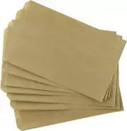 - 50 Qty 5" X 7" Brown Kraft Flat Plain Paper Gift Bags or Patterned Decorative