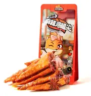 三只松鼠麻辣鸡翅尖 Three Squirrels Spicy Chicken Wing Tip Snacks 100g x 3 Bags