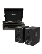 [Crosley] Voyager Bluetooth Portable Turntable Bluetooth Speakers in Black