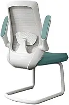 Ergonomic Office Chair Executive Office Chair Mesh Side Reception Chair with Adjustable Armrests and Metal Sled Base Desk Chair(Blue)