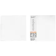 Quill 150mm Square Linen Bond Envelopes White 10 Pack