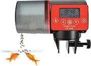 EZONEDEAL Automatic Fish Feeder, Moisture-Proof Intelligent Aquarium Fish Feeder, Daily Fish Food Dispenser, Large Capacity Timer Feeder with LCD Display
