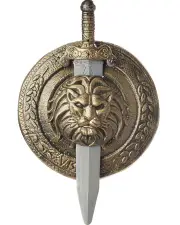 Gladiator Small Combat Shield and Sword
