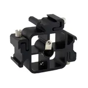 2 Pcs Three-Head Hot Shoe Flash Stand Multi-Function Flash Holder Camera Bracket Accessories Square 3 Head Hot Shoe