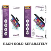 Fellowes High Quality Laminating Pouches Professional Finish 80 Micron A4 100pk