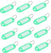 Angoily 30pcs Number Mark Label Tag Key Chain Key Chain Tag Keys Label Tags Key Tag Keychain Label Keychain Tags Label Key Name Tags Key Id Label Tags Key Identifiers Covers White Green