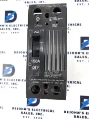 GE THQD22150WL 150 AMP 240V 2 POLE MOLDED CASE CIRCUIT BREAKER