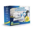 20 Pack Vacuum Storage Bags Vacuum Seal Bags with Hand Pump Space Saver Bags