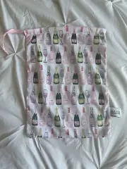 New Champagne Printed Drawstring Bag Sparkling Wine