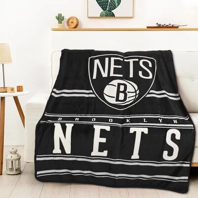 Northwest NBA Brooklyn Nets Dual Vision Silk Touch Throw Blanket, 45in x 60in