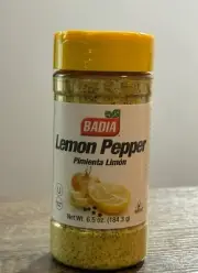 Badia Lemon Pepper Seasoning With Black Pepper / Limon Sazon Pimienta - 6.5oz