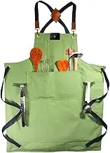 MANUSHYA LIFE | Heavy Duty Cotton Apron for Men & Women| Suitable for home kitchen | Triple Layer Waterproof Apron | Adjustable Strap for Chefs, Painters and many more
