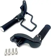 Motorcycle Foot pegs Rear Passenger Foot Pegs Foldable Peg for Indian Scout 2015-2023 Scout Sixty 2016-2022 Scout Bobber 2018-2023 Aluminum Replacement Parts (Black)