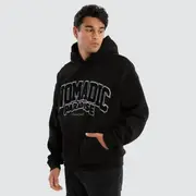 [Nomadic Paradise] Archie Oversized Hoodie Jet Black