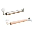 Rolling Pin for Dough with Table Clamp Baking Roller for Pastry Pizza Cookie