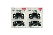 [4PCE] Swosh Pack Hair Clip Butterfly Claw Small Medium Girls Tie Comb Bulk