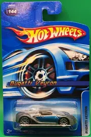 2006 Hot Wheels Silver Bugatti Veyron 144