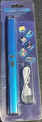 USB Rechargeable Windproof Arc Lighter - Ultimate BBQ & Outdoor Friend BLUE New!